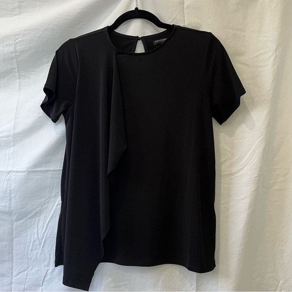 Banana Republic Black Slinky Shirt with Fun Detail Size Small - Picture 11 of 11